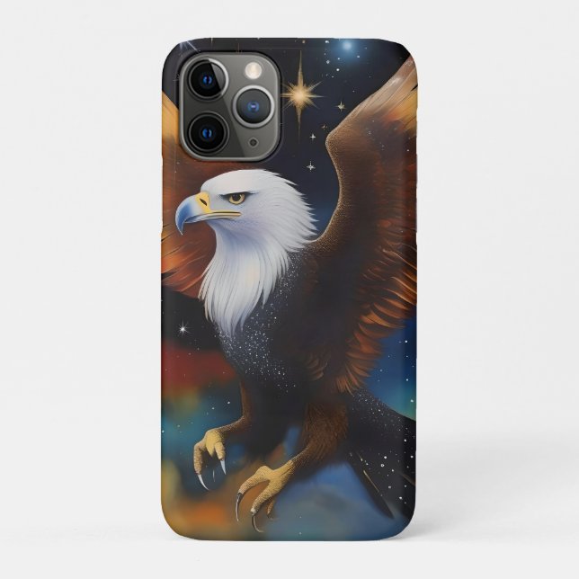 Flying Eagle Colourful Cosmic Art, Case-Mate iPhone Case (Back)