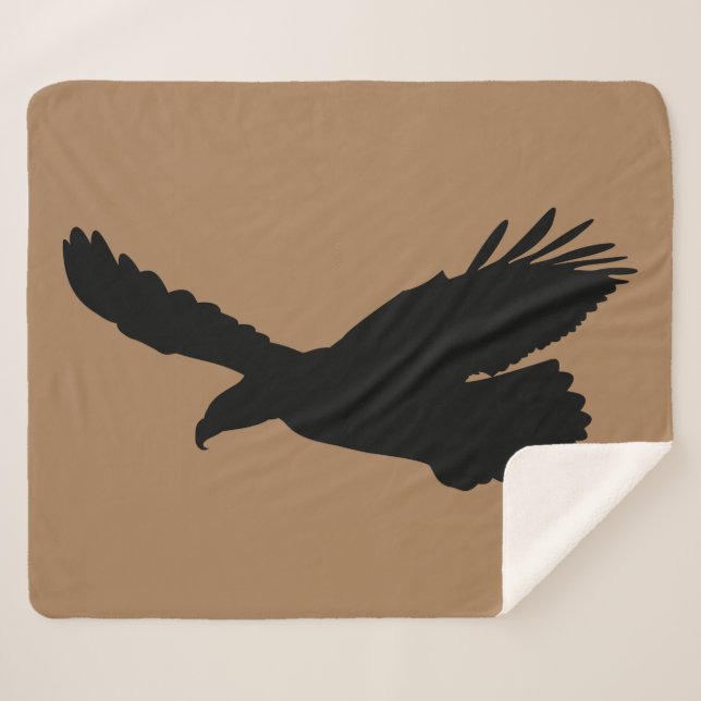 Flying Eagle Sherpa Blanket Choose Colour (Front (Horizontal))