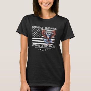 Flying Eagle Shirt Home Of The Free Because Of The