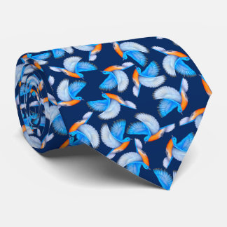 Flying Eastern Bluebirds Mens Tie