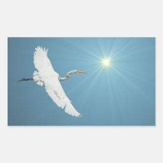 Flying Egret 1 Sticker