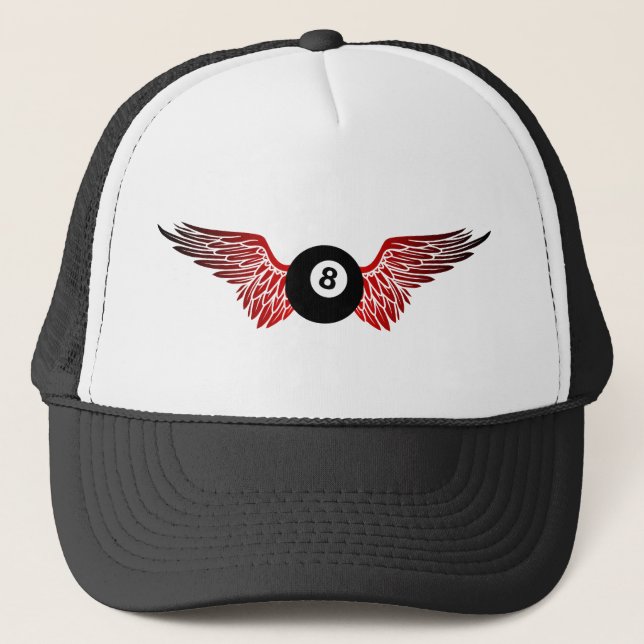flying eightball trucker hat (Front)