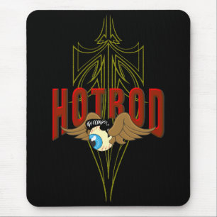 Flying Eyeball Hot Rod Mouse Pad
