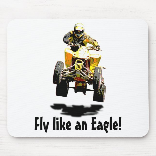 Flying Fast Mouse Pad (Front)