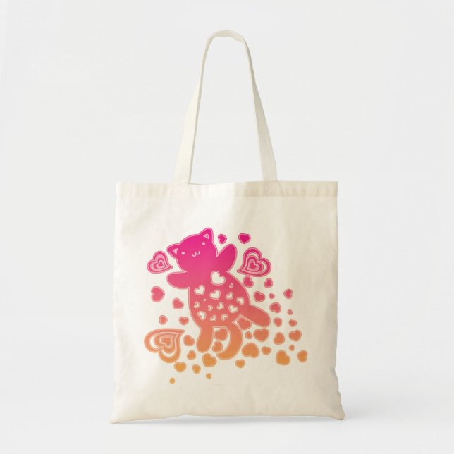 Flying_Fat_Cat Tote Bag (Front)