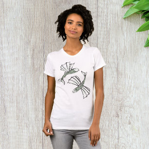 Flying Fish Hand Drawn Ocean Creature T-Shirt