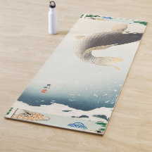FLYING FISH JAPANESE PRINT YOGA MAT