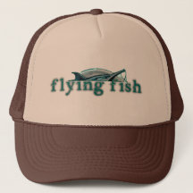 Flying fish theme character hat