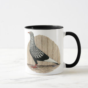 Flying Flight Black Teager Pigeon Mug
