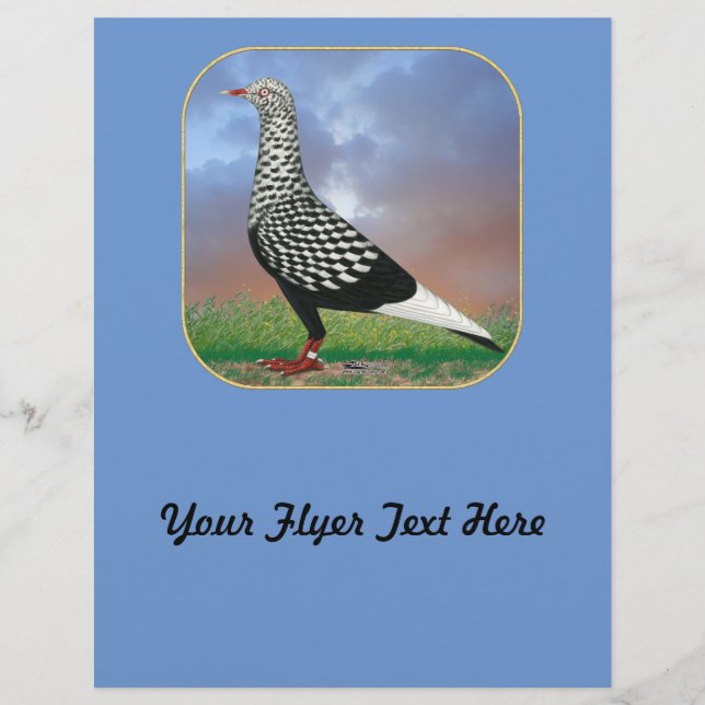 Flying Flight Pigeon and Clouds Flyer (Front)