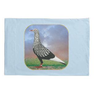 Flying Flight Pigeon and Clouds Pillowcase