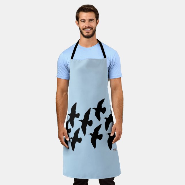 Flying Flight Pigeons Apron (Worn)