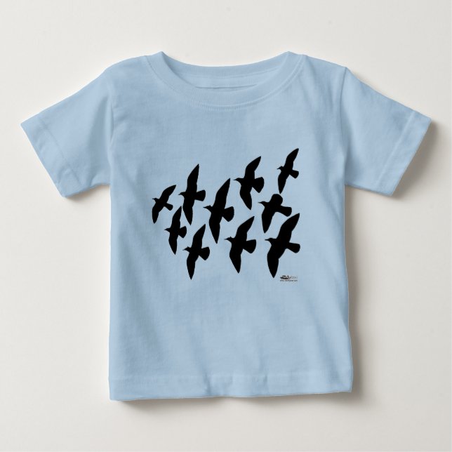 Flying Flight Pigeons Baby T-Shirt (Front)