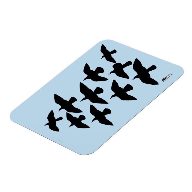 Flying Flight Pigeons Magnet (Left Side)