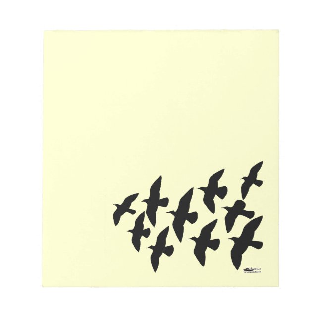 Flying Flight Pigeons Notepad (Front)