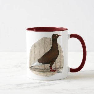 Flying Flight Red Cap Pigeon Mug