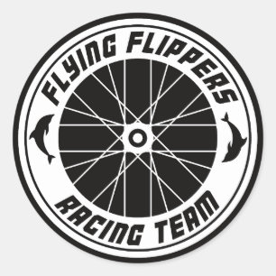 Flying Flippers Racing - Aufkleber Rund Classic Round Sticker