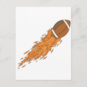 Flying Football Postcard