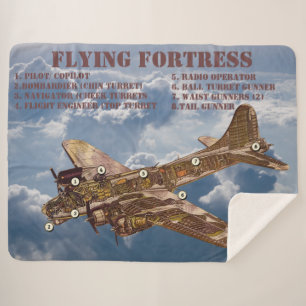 FLYING FORTRESS CREW SHERPA BLANKET