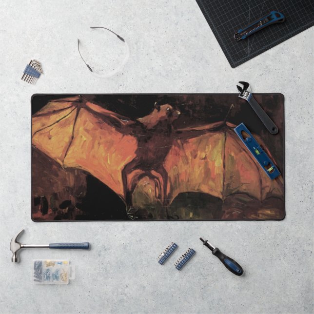 Flying Fox Bat by Vincent van Gogh Desk Mat (Workstation)