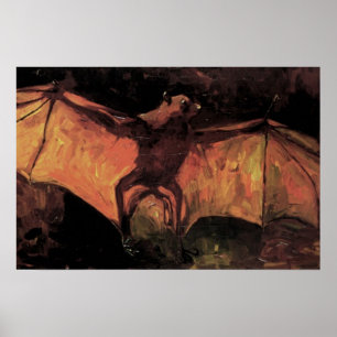 Flying Fox Bat by Vincent van Gogh Poster