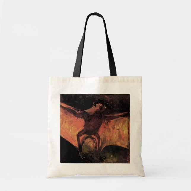 Flying Fox Bat by Vincent van Gogh Tote Bag (Front)