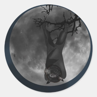Flying Fox Bat Classic Round Sticker