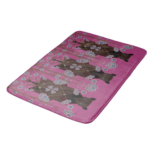 Flying Fox Boysenberry Bathmat (Angled)