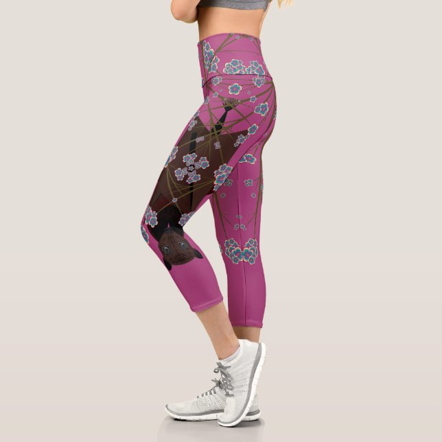 Flying Fox Boysenberry High Waisted Capris (Left)