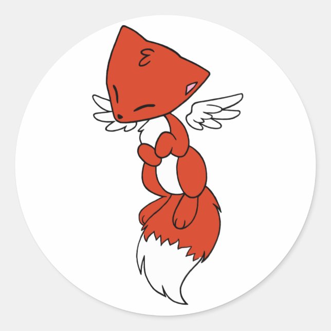 Flying Fox Classic Round Sticker (Front)