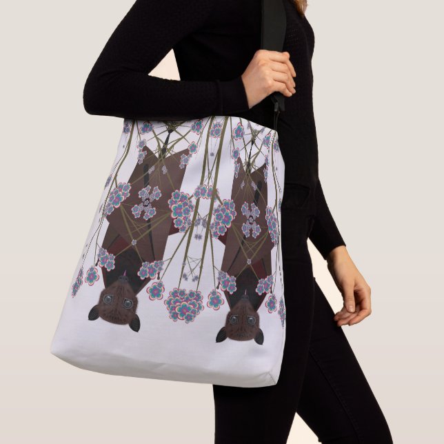 Flying Fox Crossbody Bag (2 Sizes) (Close Up)