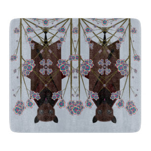 Flying Fox Sky Blue Glass Cutting Board