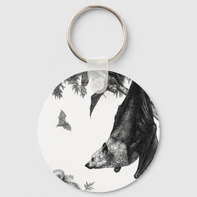Flying Foxes Keychain (Front)