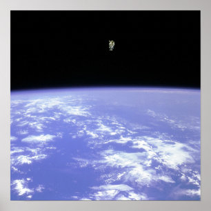 Flying Free in Space Poster