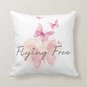 Flying Free Throw Pillow