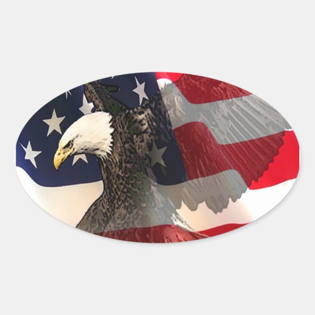 flying freedoms oval sticker (Front)