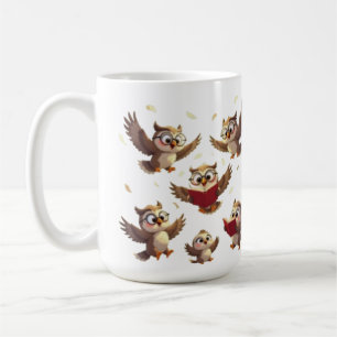 "Flying Funny Owls – Disney Cartoon Style" Coffee Mug