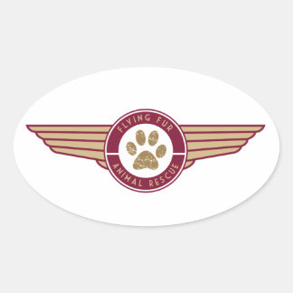 Flying Fur - Airline Logo sticker