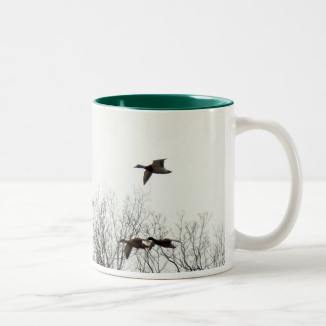Flying Geese Two-Tone Coffee Mug (Right)