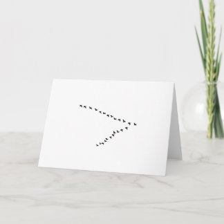Flying Geese "V" Formation Card