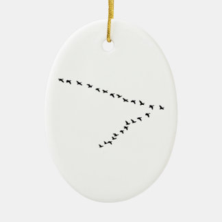 Flying Geese "V" Formation Ceramic Tree Decoration