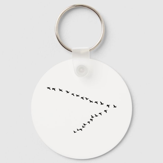 Flying Geese "V" Formation Key Ring (Front)