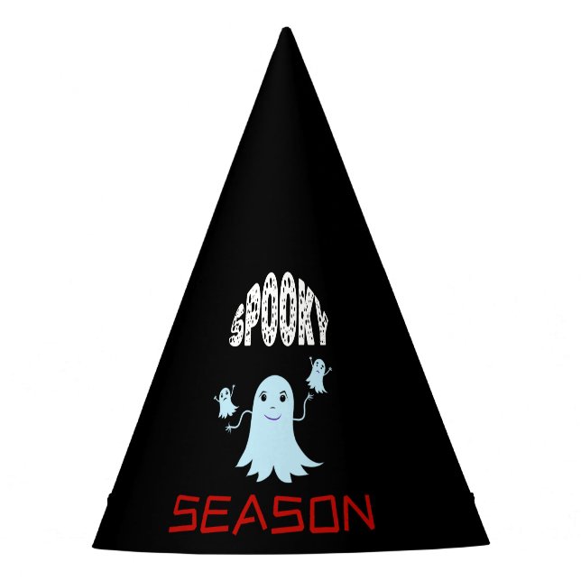 Flying ghosts for Halloween Party Hat (Front)