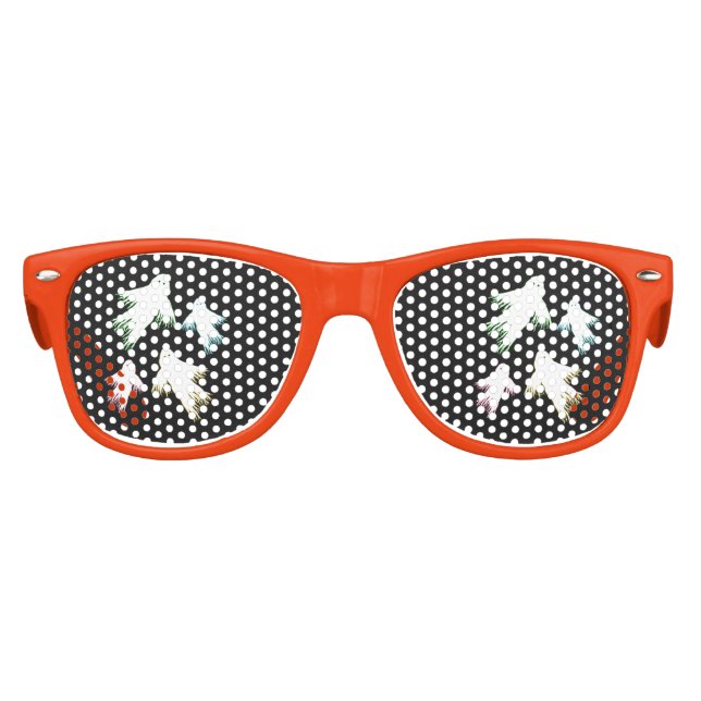 Flying Ghosts Halloween Party Kids Sunglasses (Front)