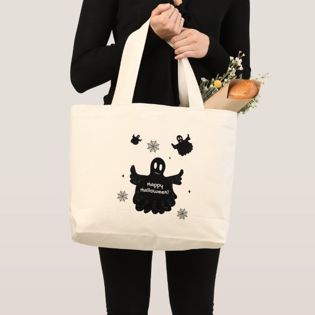 Flying ghosts large tote bag (Front (Product))