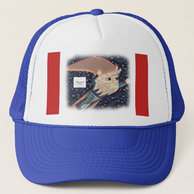 Flying Gnome Trucker Hat (Front)