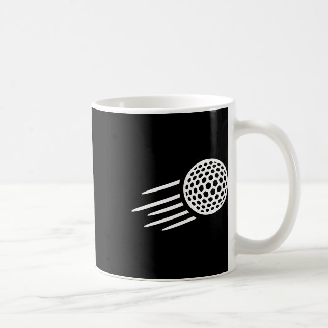 Flying Golf Ball  Coffee Mug (Right)