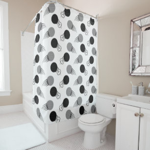 Flying Golf Balls Golfer Gift Golfing Speed Moving Shower Curtain
