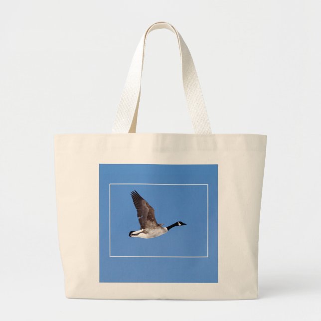 Flying Goose Large Tote Bag (Front)