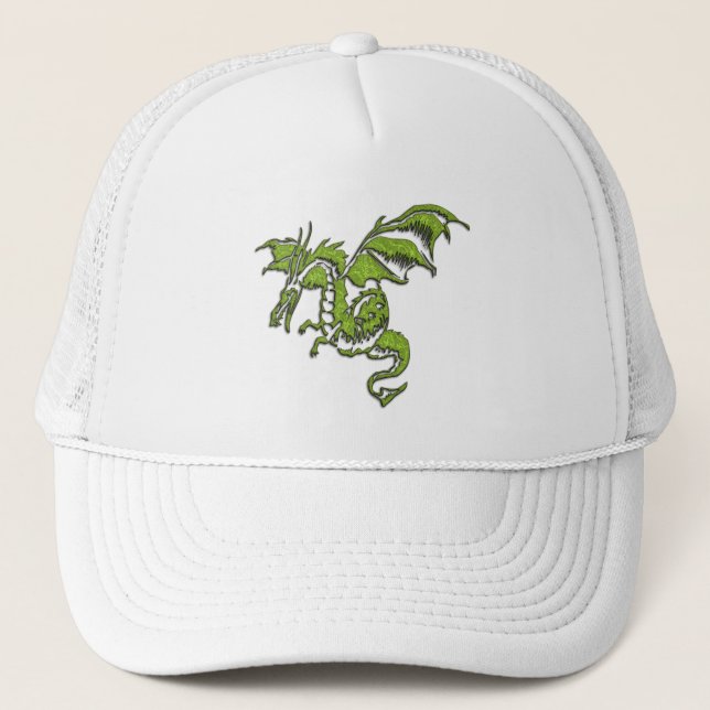 Flying Green Dragon Trucker Hat (Front)